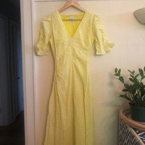 NWOT Jolie Jolie Petite Mendigote Anna midi dress size xs